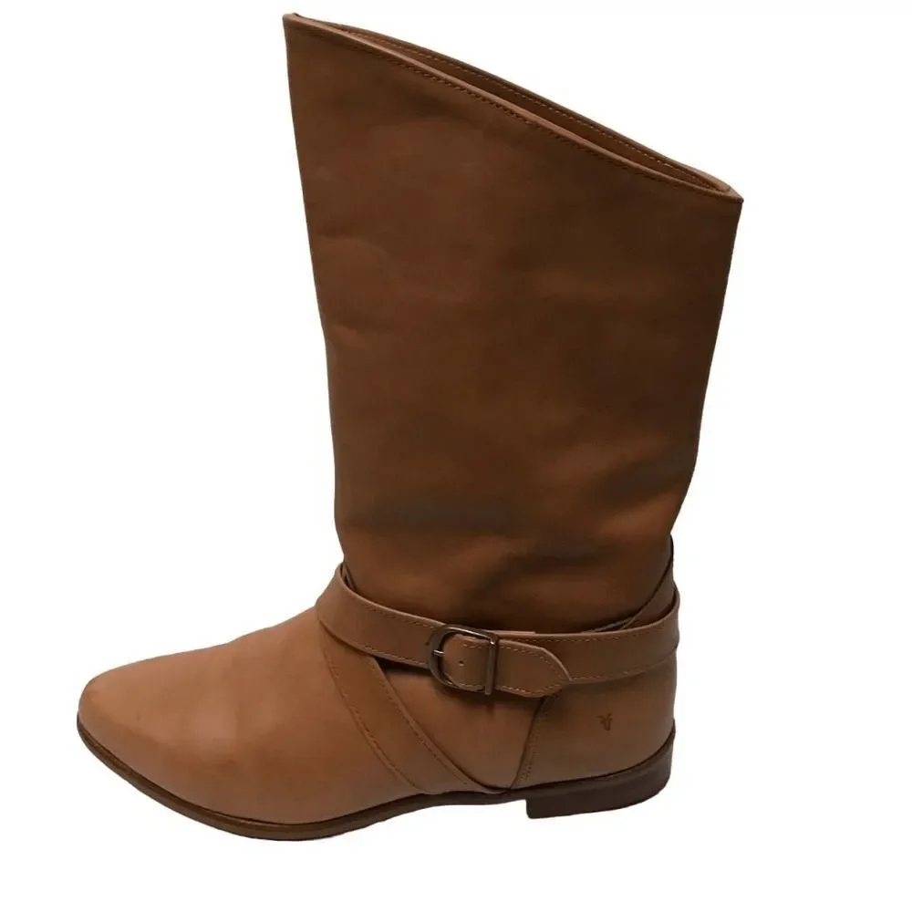 Vintage Frye tan leather pull on riding boots‎ 9